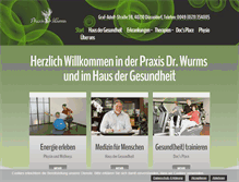 Tablet Screenshot of dr-wurms.de